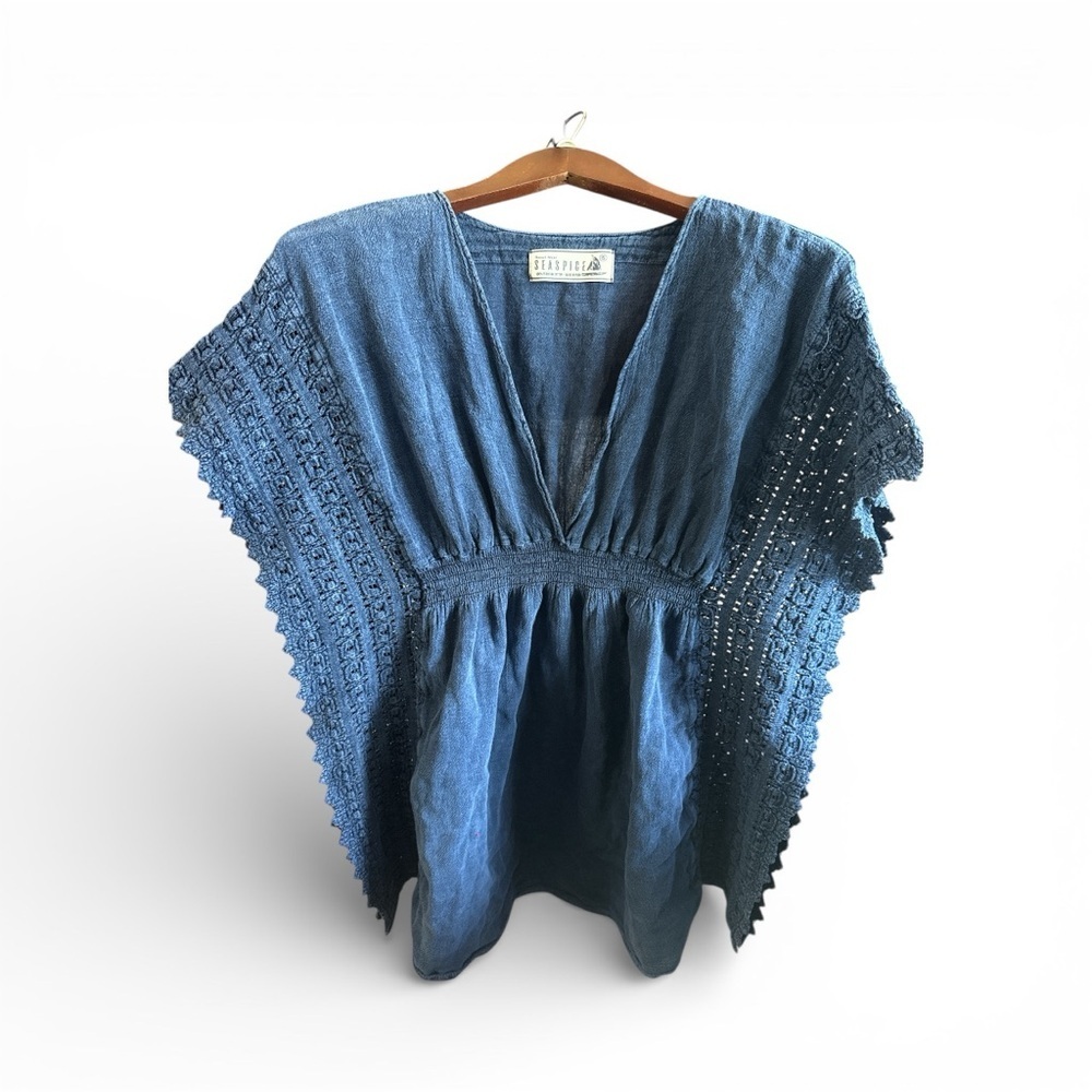 Seaspice Blue Women's Swim Cover-Up - Picture 2 of 5